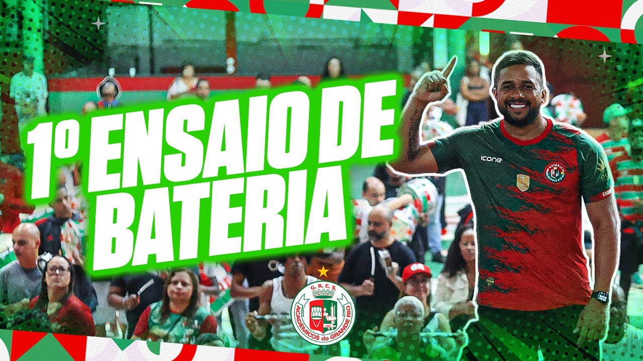Grande Rio 2025 | 1º ensaio de bateria tem a visita de mestre Odilon