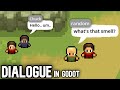 Create a complete dialogue system in godot 4 step by step