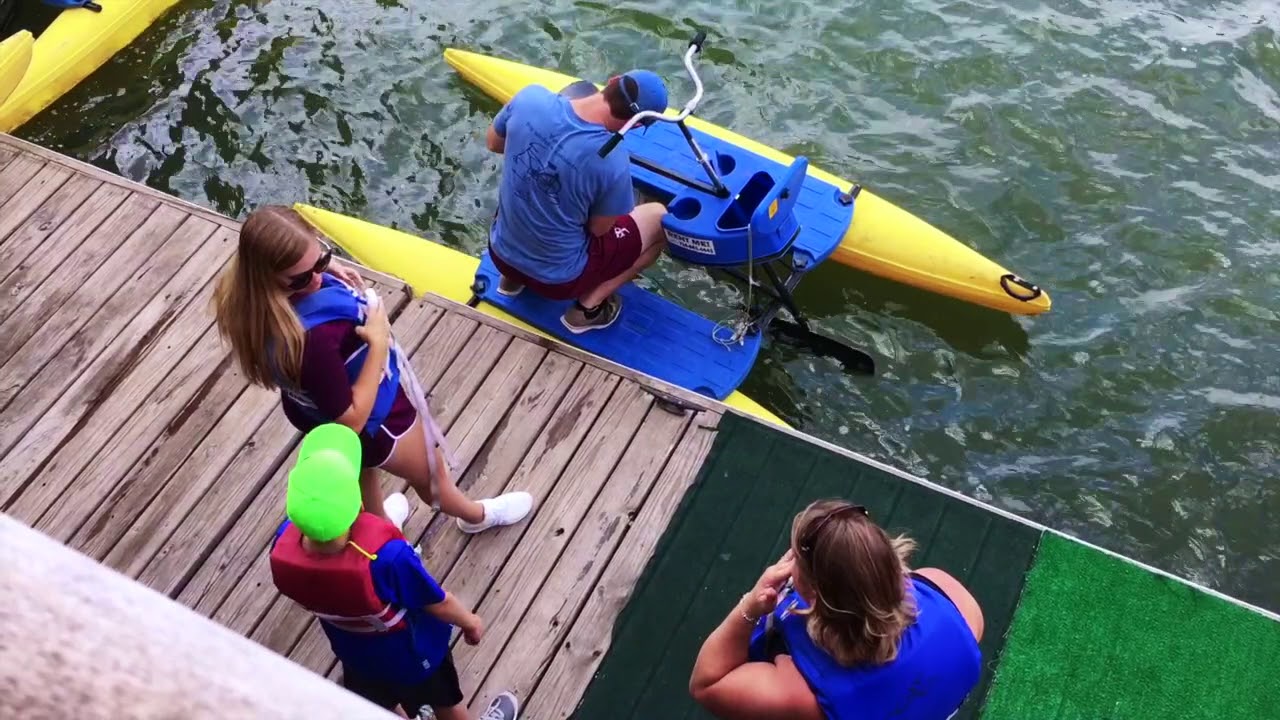 RIDING WATER BIKES AT CANALSIDE YouTube