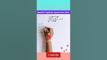 Beautiful Algebraic Square Root Simplification Math Problem #shorts #algebra #simplification #maths