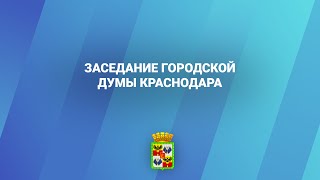 Заседание городской Думы Краснодара 19.08.2022