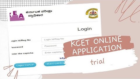 HOW TO FILL KCET ONLINE APPLICATION|| TRIAL LINK RELEASED #kcet2022 #kcetapplicationform