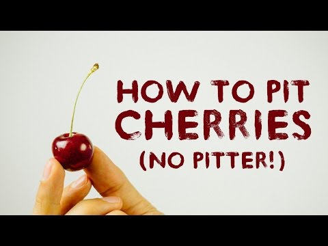 Easy Way To Pit Cherries Without Using A Cherry Pitter