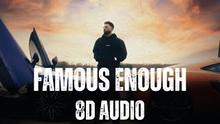 famous enough (8d audio) navaan sandhu | paper before money | new punjabi songs 2024