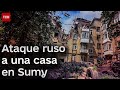 💥😱 ¡Tres pisos destruidos! Ataque ruso a una casa en Sumy.