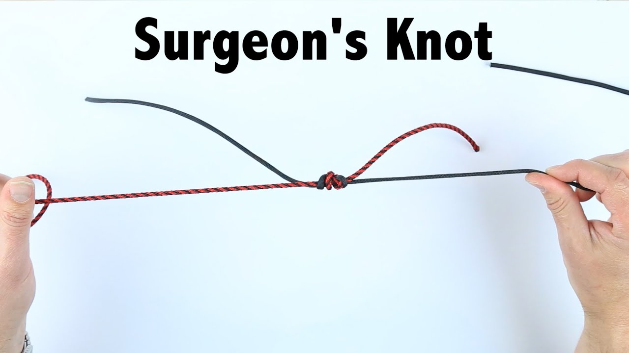 How to Tie a Surgeons Knot, How to Tie Two Lines Together