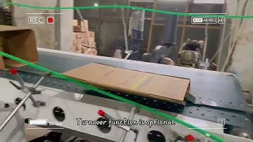 ZHENHUA ZD Corrugated Carton Box Making Automatic Folder Gluer Stitcher Machine