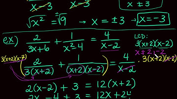 Solving Rational Equations and Radical Equations