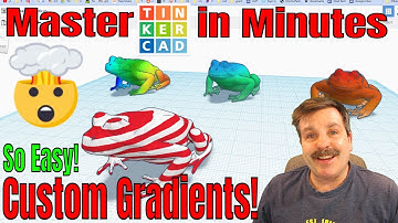 Amazing Multi Color Tinkercad Tree Frogs with Gradients