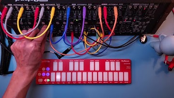 QuNexus RED MPE Sequencer with Modular Synth