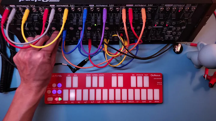 QuNexus RED MPE Sequencer with Modular Synth
