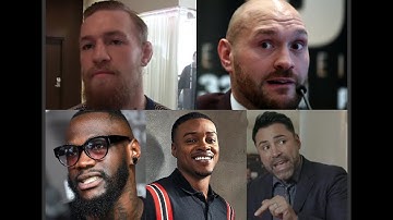 MCGREGOR, FURY, WILDER, OSCAR; UFC & BOXING STARS REACT TO ANDY RUIZ KO OF ANTHONY JOSHUA!