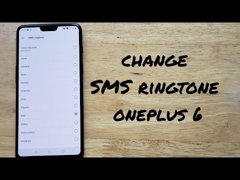 How to change notification sound on a oneplus 6