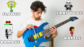 Undertale sounds and music on guitar