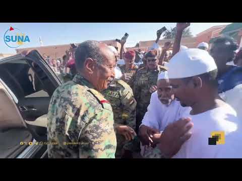 رئيس مجلس السيادة يزور مسيد وخلاوى الشيخ الياقوت بولاية النيل الأبيض