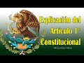 ARTÍCULO 1° EXPLICACIÓN -CONSTITUCIÓN MEXICANA (2017) "DERECHOS HUMANOS"