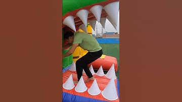 Just jump around and have fun. #kidsfun #funtimes #inflatable #funny #bouncycastle