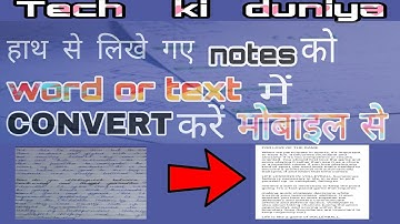 How to Convert Handwritten Notes in Word or Text using Google Lens | Hindi Tutorial #technical_star