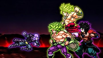 Hit Full Power TP OP VS Broly DBS OP, Dark Broly SSJ4 OP & Broly DBZ OP in Jump Force Mugen🔥