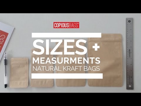 How do I choose the right size stand up pouch? - Copious Bags®