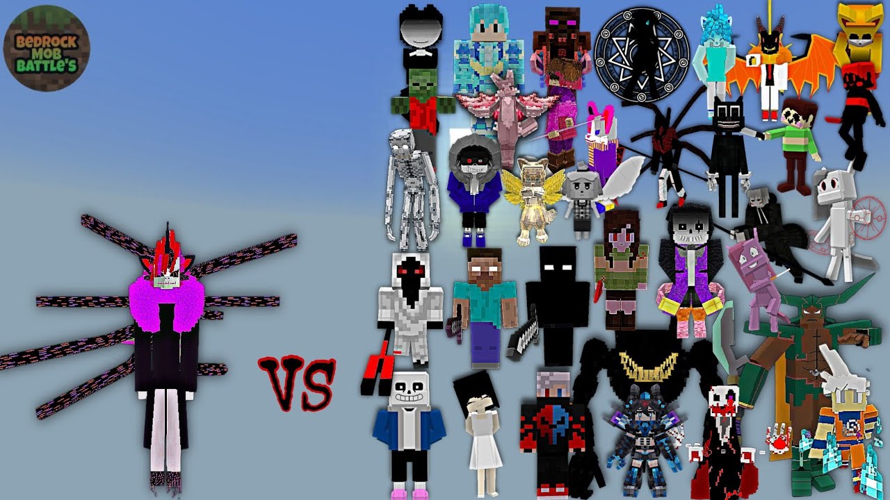 The Lord of Hades ZUKi  vs Random Op, Broken and Inflation Bosses | Minecraft Bedrock | Mob Battle