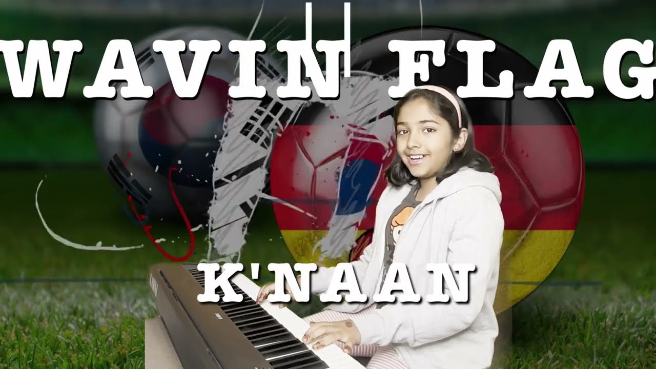 9 yr old Aaradhya's AMAZING piano cover of Wavin Flag by Knaan #music # ...