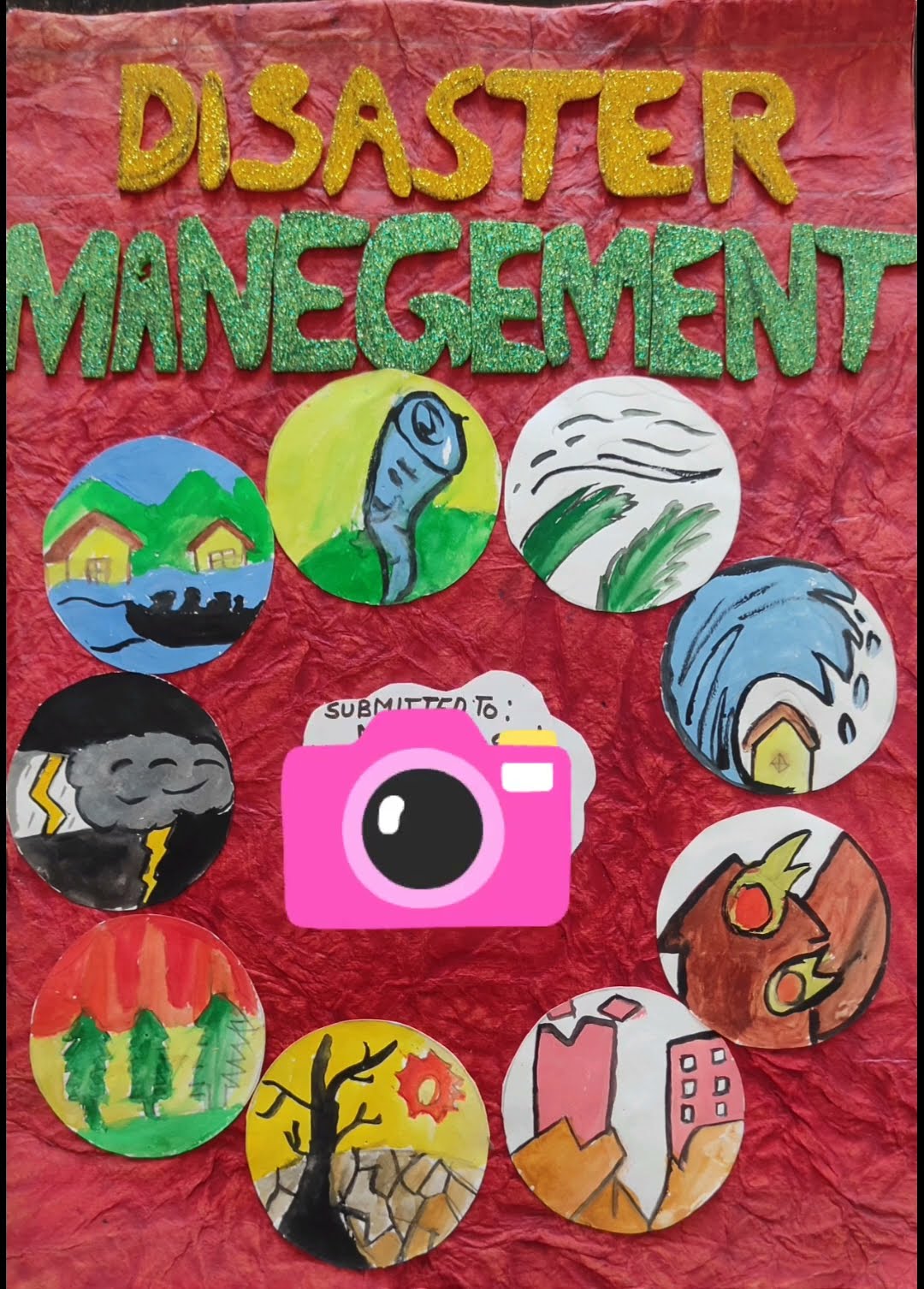 Disaster management project file class 9 cover ideas youtube