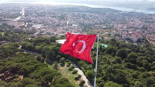 Türk Bayrağı | Türk'ün Gücünü Göreceksiniz | Şehitler Ölmez #çamlıca #türkbayrağı #drone #istanbul Resimi
