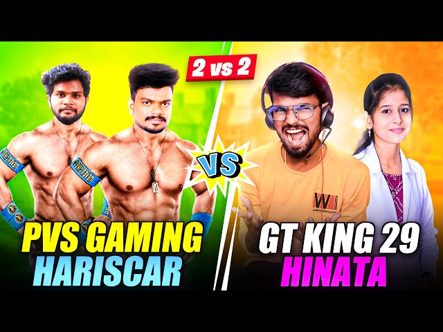 😂 GAMING TAMIZHAN x HINATA vs PVS x HARISCAR PRO Tamilnadu Youtuber| Funny Clash Squad Tips & Tricks class=