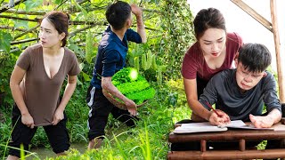 Helping a disabled brother write letters for his girlfriend  Harvesting Bitter Gourd