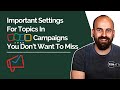 Important Settings For Topics In Zoho Campaigns You Don