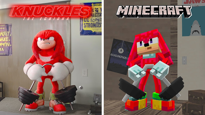 Criei o TRAILER de SONIC e KNUCKLES No Minecraft