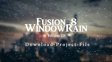 Blackmagic Fusion 8 - WindowRain using Fusion Particles System