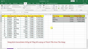 Consolidatte Excel Nâng cao NLU