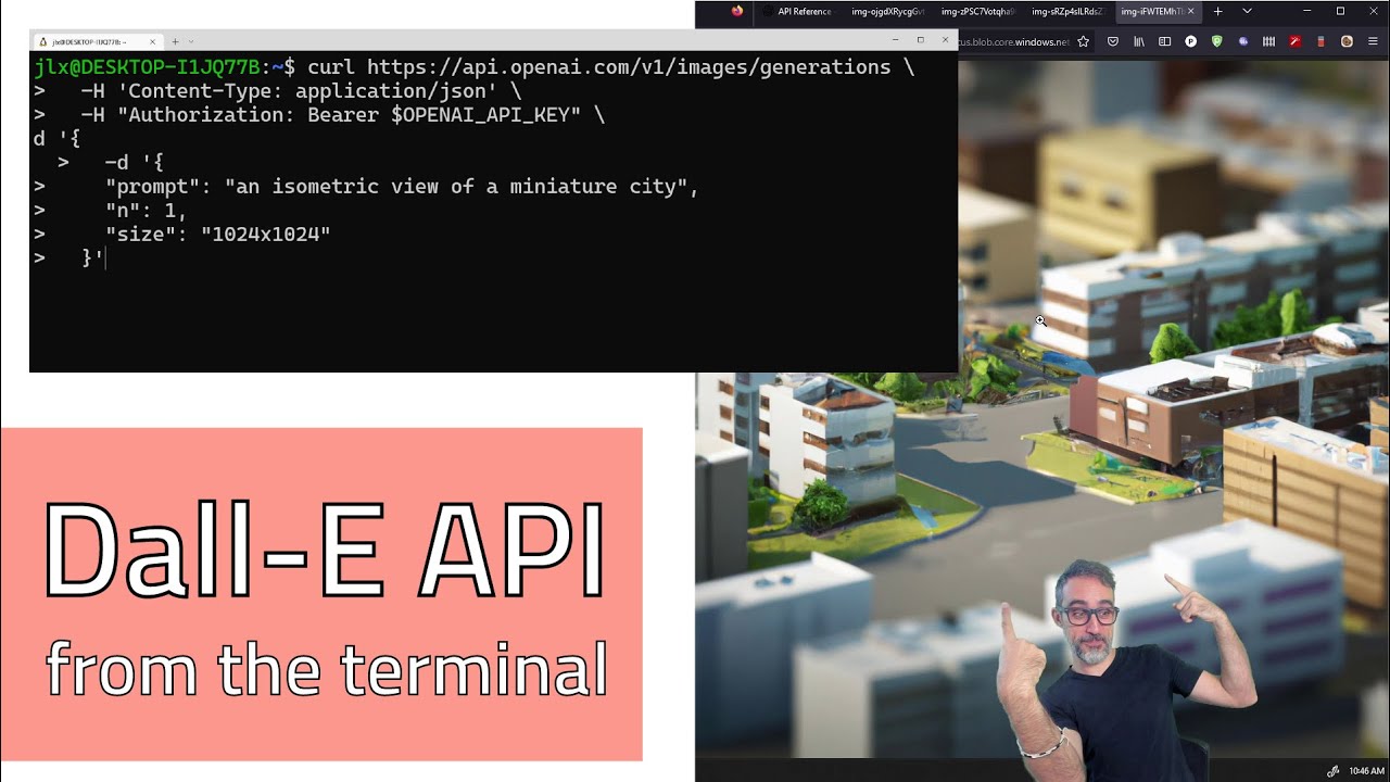 How to call the Dall-E API from the terminal - Fun with Dall-E 