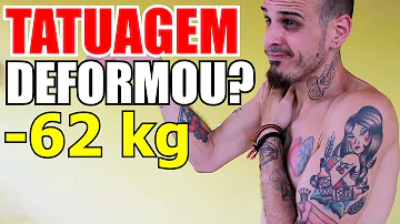 Como a tatuagem fica se a pessoa engordar muito?