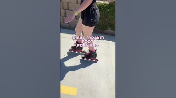 Heel brake basics step 1 😁☝️ #inlineskating #Rollerblade