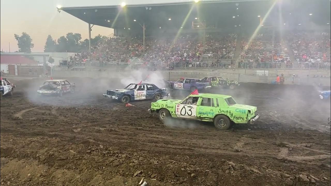 2022 Central Montana Fair Demolition Derby Lewistown Montana 1980's and