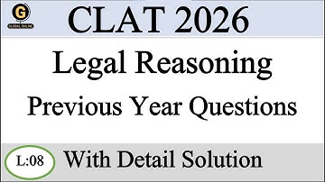 CLAT 2026 Important MCQs | Legal Reasoning PYQ
