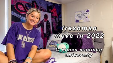 college freshman move in 2022 // james madison university