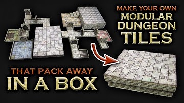 Episode 107: DIY modular dungeon tile set - that packs into a small box!