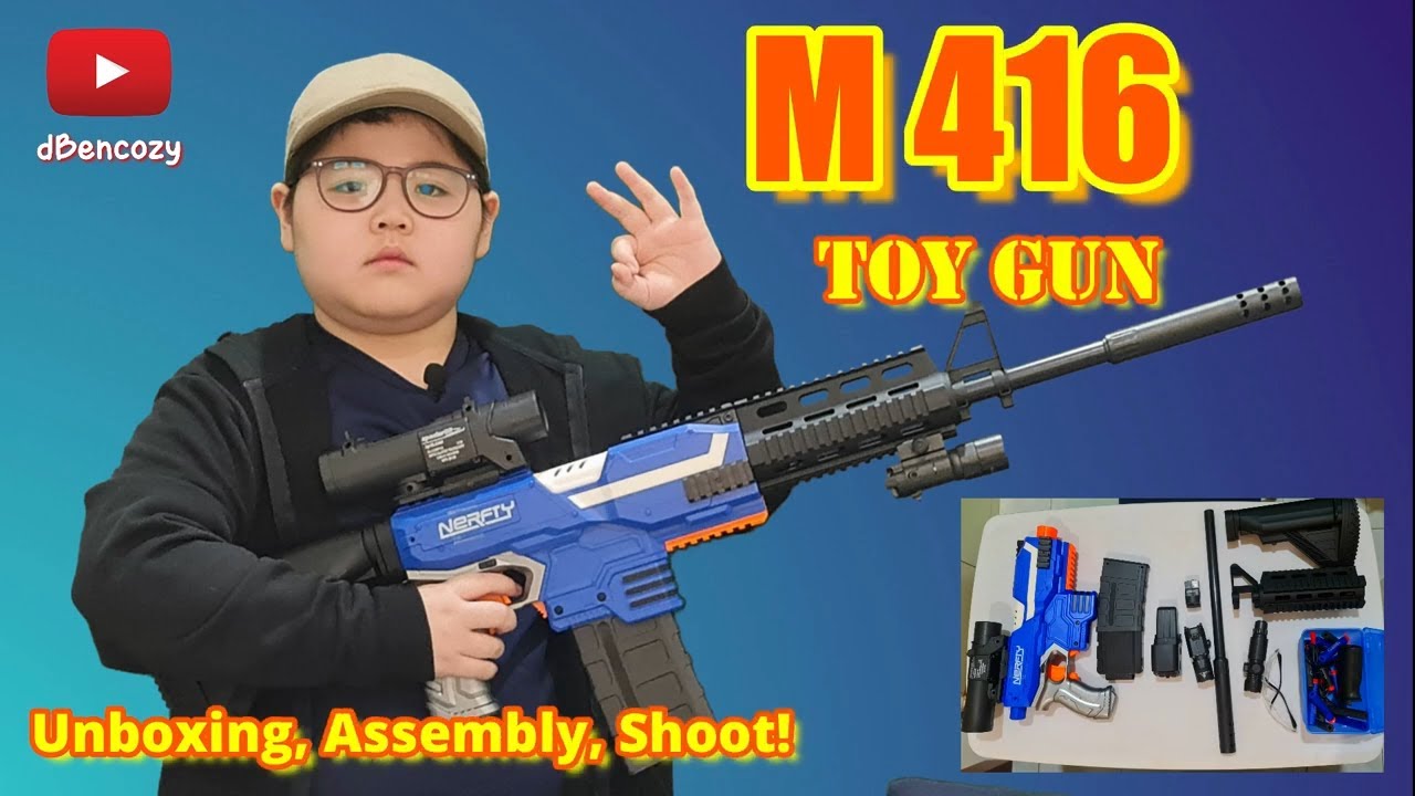 MASTECH AR-416 ( Shell Ejecting Blaster) FULL REVIEW with Firing Demo and  FPS Test! #nerfreview 