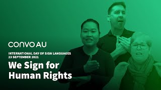 National Week of Deaf People - Day 4:  We Sign for Human Rights!
