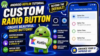 How to Create a Custom Radio Button in Kotlin Android App || IT WALA | HINDI - हिंदी