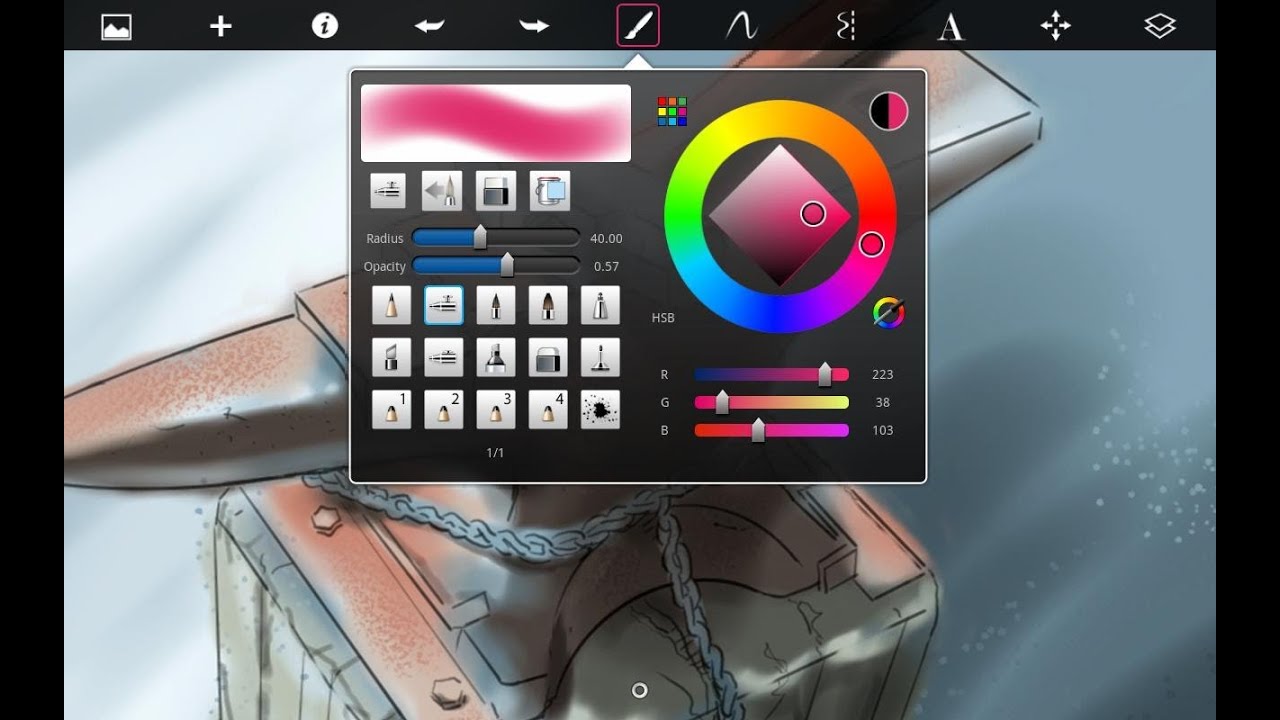 Autodesk SketchBook Express for iPad Review - YouTube