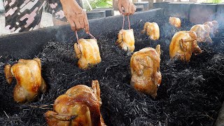 태국의 신기한 조리방식! 대량으로 만드는 통닭 모음 / curious thai cooking method! roasted whole chickens