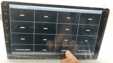 how to set panel button function settings Android car stereo screen calibration tech switch settings