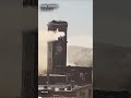 ساختمان تاریخی دادگاه پس از آتش سوزی گسترده به طور کامل تخریب شد