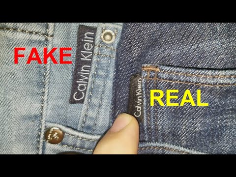 Real vs Fake Calvin Klein Jeans. How to spot counterfeit Calvin Klein -  YouTube