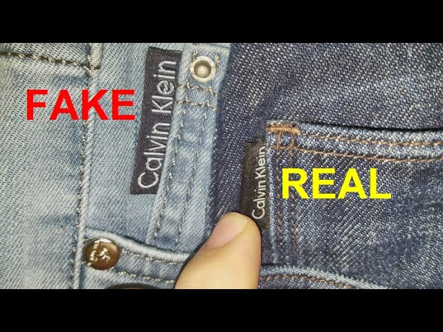 Fake vs Real Tommy Hilfiger jeans 